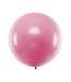 PartyDeco Reuzeballon  metallic licht roze 100 cm xl