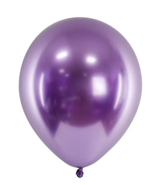 Ballonnen chrome Paars | 10 stuks