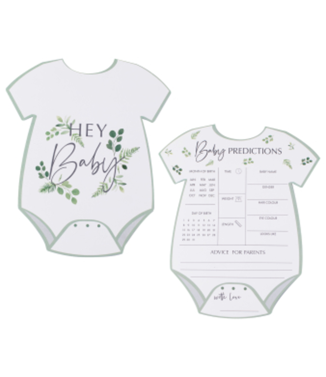 Ginger Ray Baby voorspellingen kaarten Feestdeco