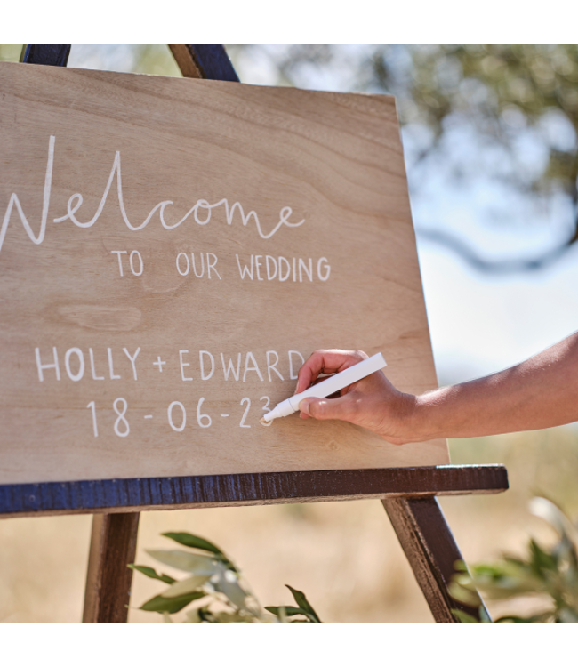 Welkomsbord hout | 60 x 42 cm