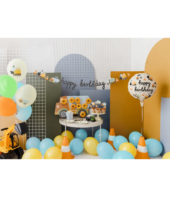 Ballonnen Bouwvoertuigen | Construction Party | 6 stuks