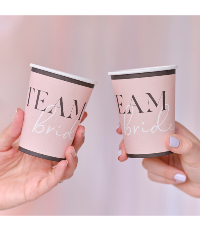 OUTLET Bekers team bride | 8 stuks