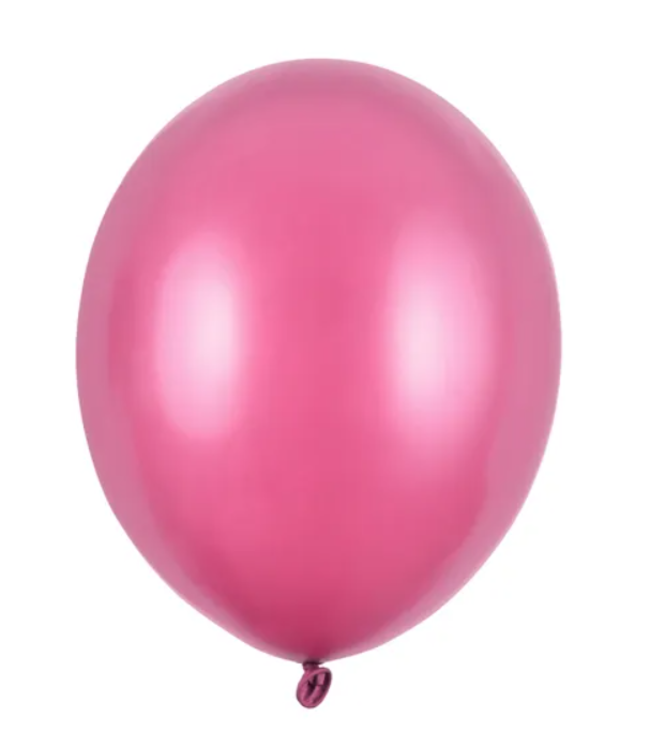 Strong Balloons Ballonnen Metallic Hot Pink | zak 100 stuks