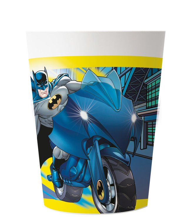 Globos Papier bekers batman | 200 ML | 8 stuks