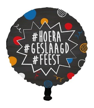 Haza Folieballon #hoera #geslaagd #feest | 45 cm