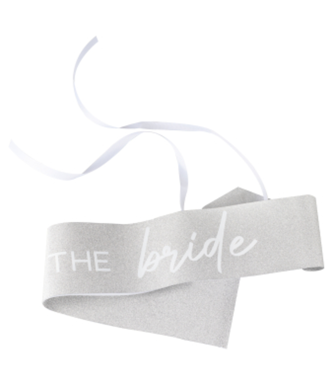 Ginger Ray Sjerp the bride Glitter zilver Feestdeco