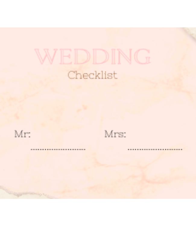 Feestdeco Wedding Stationary Wedding decoratie checklist | A5