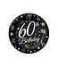 Papieren bordjes | 60th Birthday | 18cm | 6 stuks