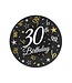 GoDan Papieren bordjes | 30th birthday | 18 cm | 6 stuks