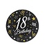 Papieren bordjes | 18th birthday | 18cm | 6 stuks
