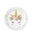 Papieren bordjes Unicorn | 18cm | 6 stuks