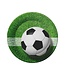 Papieren bordjes Voetbal | 18cm | 6 Stuks