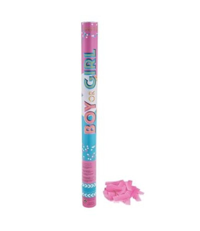 Confetti Shooter Boy or Girl | Baby Pink | 60cm
