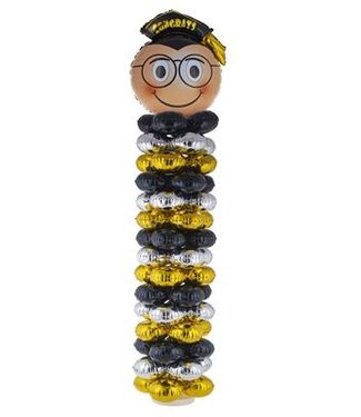 Ballonstandaard kit | Geslaagd | Incl. 16 folieballonnen