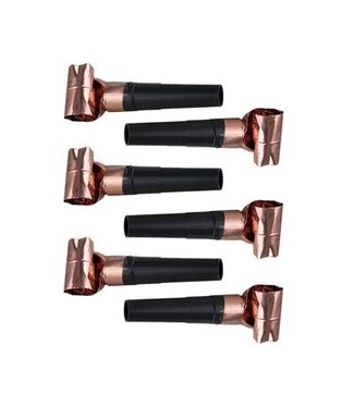 OUTLET Feesttoeters | Chique Rosegoud | 6 stuks