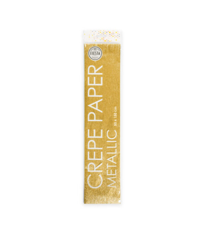 Crepepapier | Metallic Goud | 50 x 150cm
