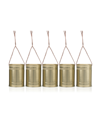 PartyDeco Blikken Bruiloftauto | Goud | 5 stuks