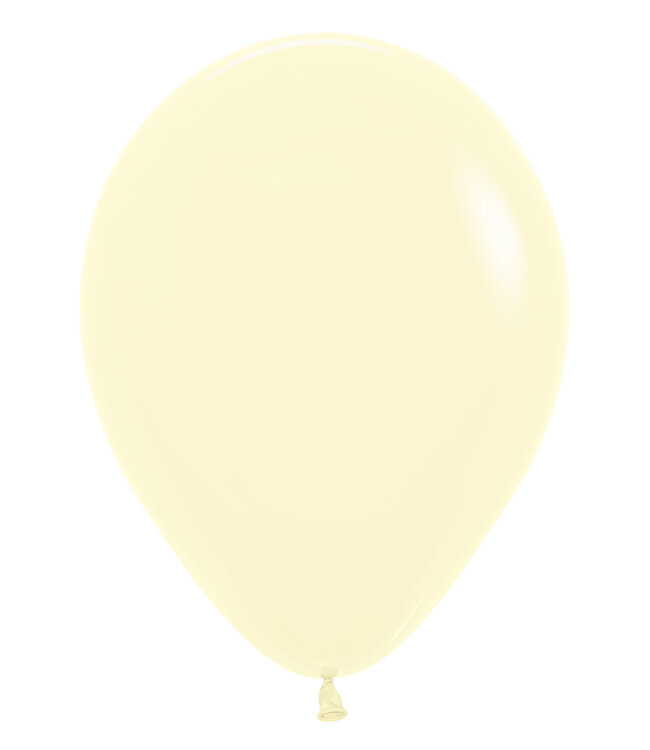 Sempertex Ballonnen pastel matte yellow | 30cm = 12" | 50 stuks