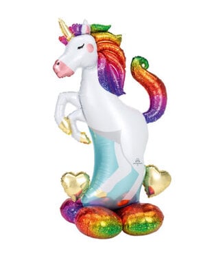 Amscan OUTLET Folieballon Unicorn XXL | Staand | 83 cm x 139 cm