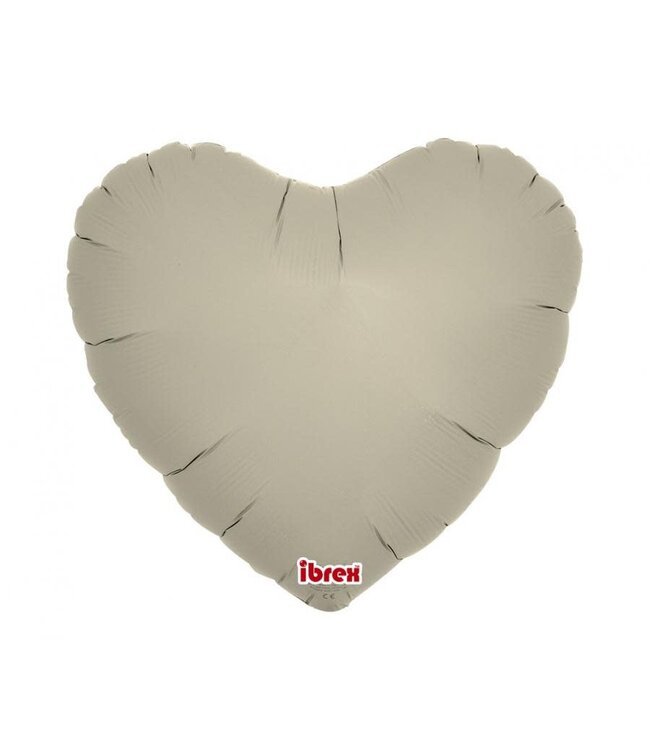 OUTLET Folieballon Hart | Sand Gray | 35cm | 5 stuks