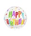 GoDan Aquaballon Sterren Happy Birthday | Transparant | ~50cm