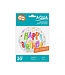 GoDan Aquaballon Sterren Happy Birthday | Transparant | ~50cm