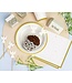 Papieren bordjes Celebrate | Goud | 18cm | 6 stuks