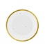 Papieren bordjes Celebrate | Goud | 18cm | 6 stuks