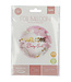 Folat Folieballon Welcome Baby Girl | Roze | 45cm