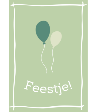 Feestdeco kaarten Uitnodiging Olijf