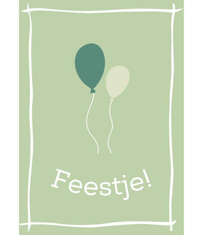 Feestdeco kaarten OUTLET Uitnodiging Olijf | A6 | Per Stuk