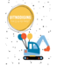 OUTLET Uitnodigingen Graafmachines | 5 stuks