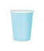 Papieren bekers | Lichtblauw | 250mL, 14 stuks