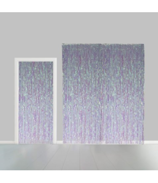 Globos Backdrop Iridescent Zilver | 100x240cm