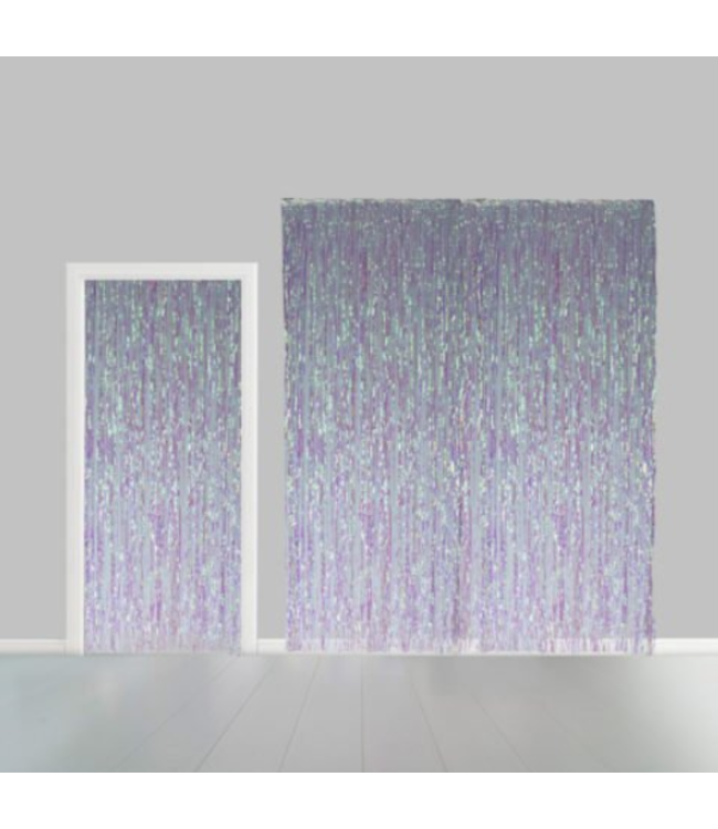 Backdrop Iridescent Zilver | 100x240cm
