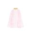 PartyDeco Prinsessen cape | Lichtroze met gouden sterren | 3-7 jaar