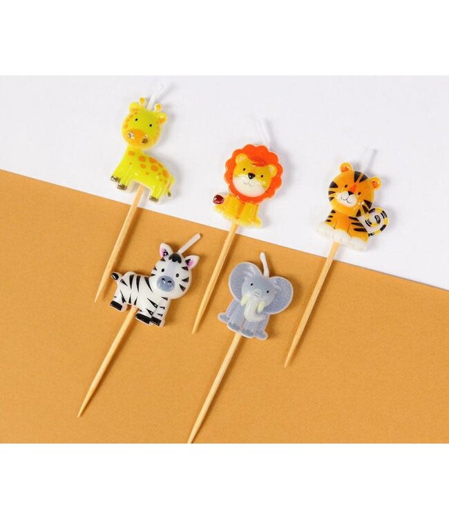Kaarsjesset dieren | 5 stuks