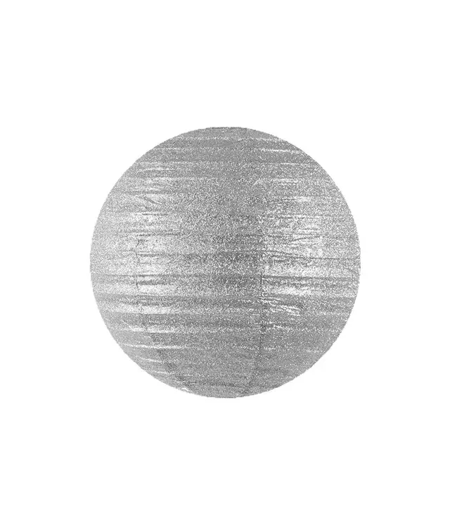 PartyDeco Lampion | Zilver | 45cm