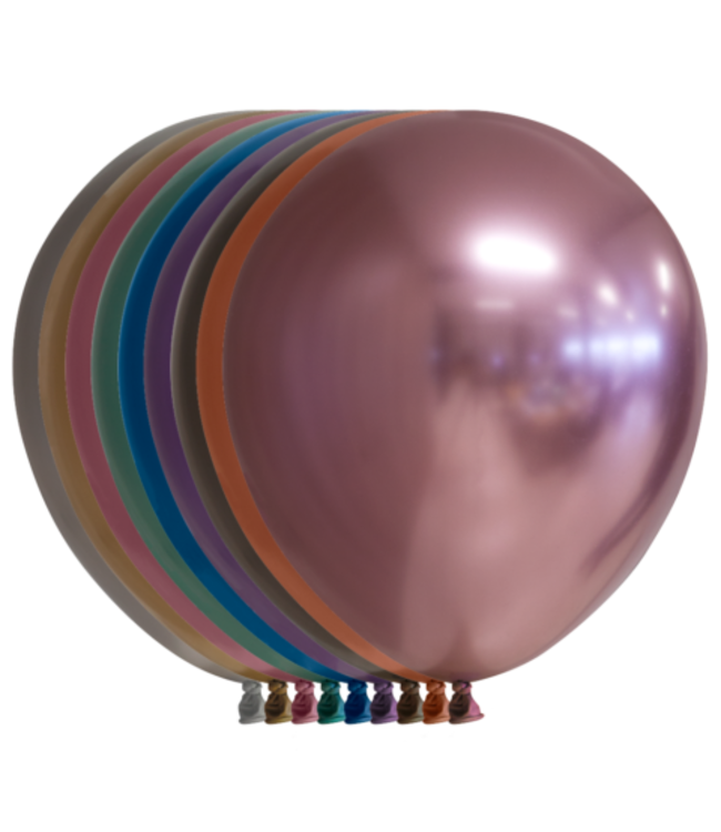 Chrome ballonnen mix | 10 stuks