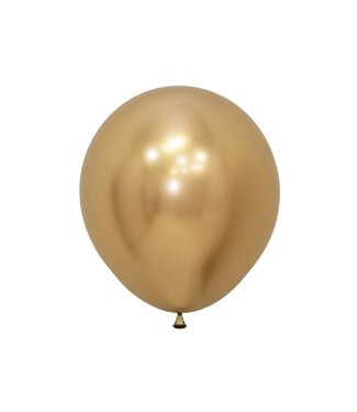 Sempertex Reuzeballon Reflex goud | 45 cm = 18" | zakje 6 stuks