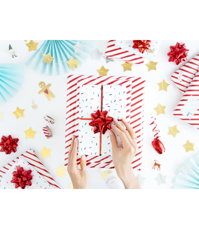 Lint & rozetten rood | 3 stuks