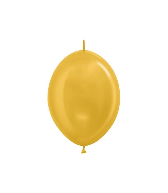 Sempertex Linkoloons ballonnen metallic goud | zak 50 stuks