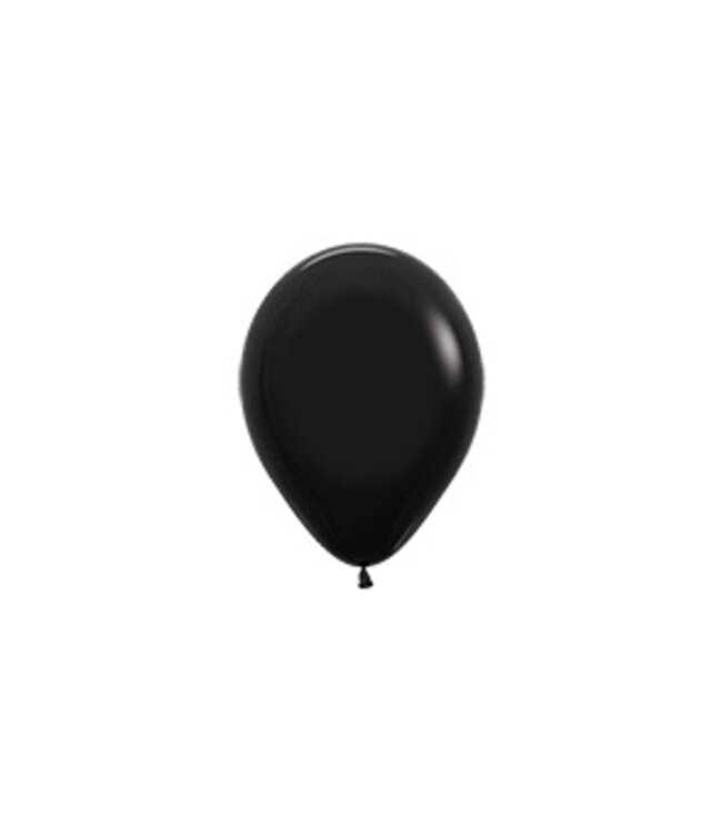 Sempertex Ballonnen zwart MINI | 5" = 12 cm | 50 stuks
