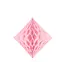 PartyDeco Honeycomb Diamond | Lichtroze | 30 cm