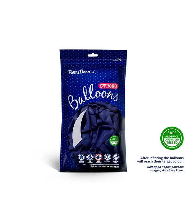 Ballonnen pastel Royal blue mini | zak 100 stuks