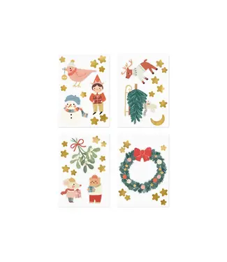 PartyDeco Raamstickers Merry Christmas | 40 stickers