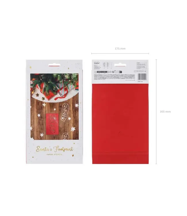 Stencil voetafdruk | Kerstman