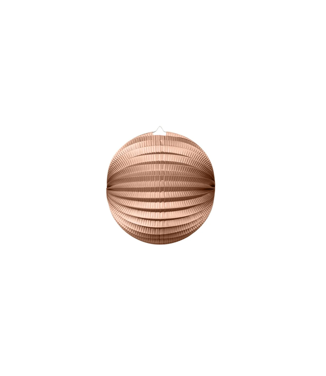 Lampion bol | Rosegoud metallic | 25 cm