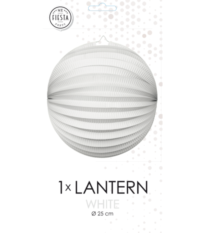 Lampion bol | Wit | 25cm