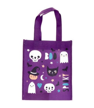 Folat Halloween tas | Trick or Treat Paars | 21 x 23cm